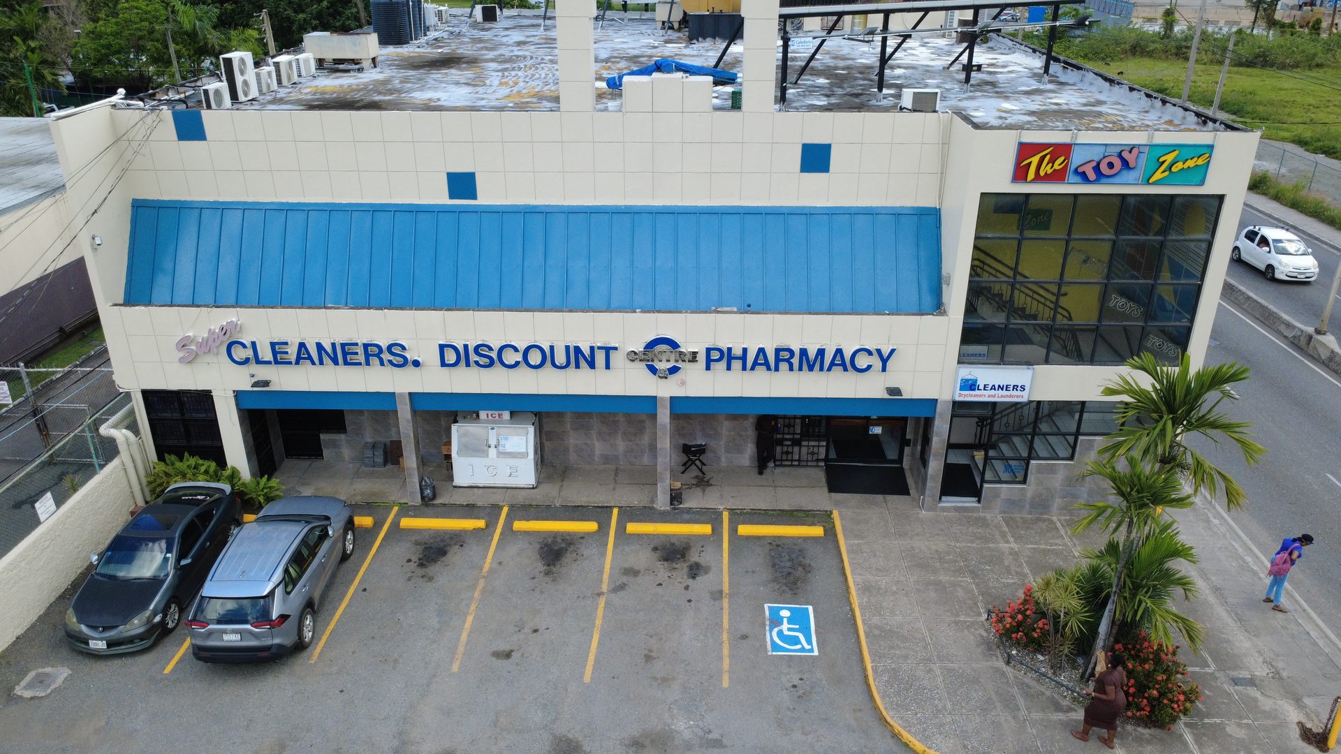 Exterior finishes at Discount Pharmacy