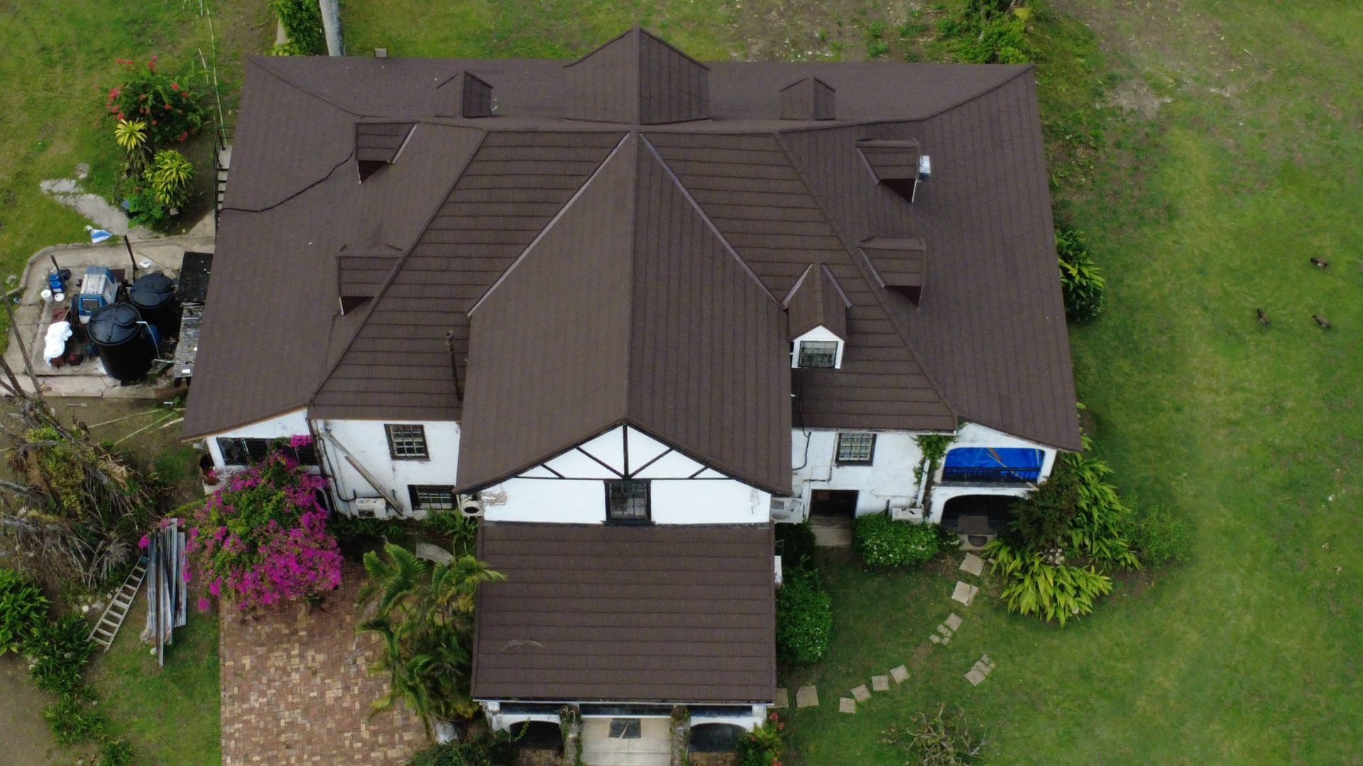 Hampden Great House, Trelawny, Decramastic Roof & Tongue and Groove Restoration