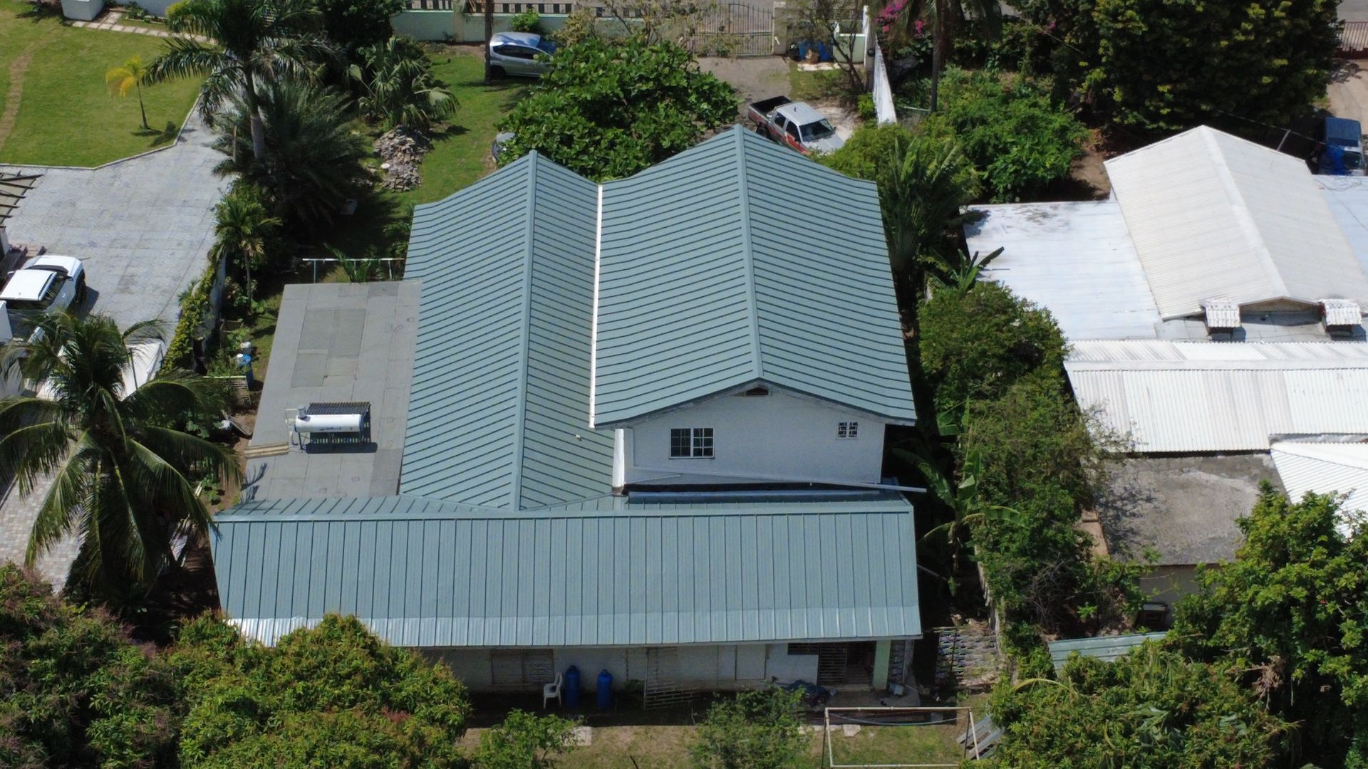 Standing seam roof in Trafalgar Park, Kingston